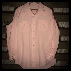 Vintage Pink Cowboy Button down